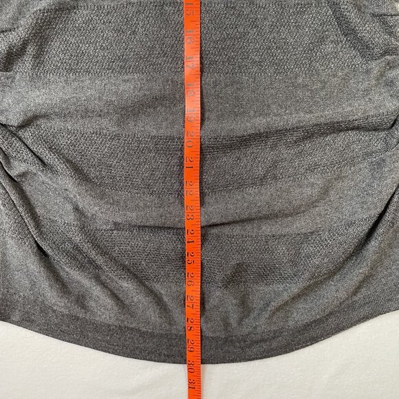 Debbie Morgan Charcoal Gray Cowl Neck Tunic Sweater Long Sleeves Ruched Size L - Picture 10 of 14